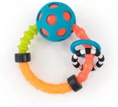Grzechotka okrągła, zabawka sensoryczna, multikolor, 0 m+, Sassy