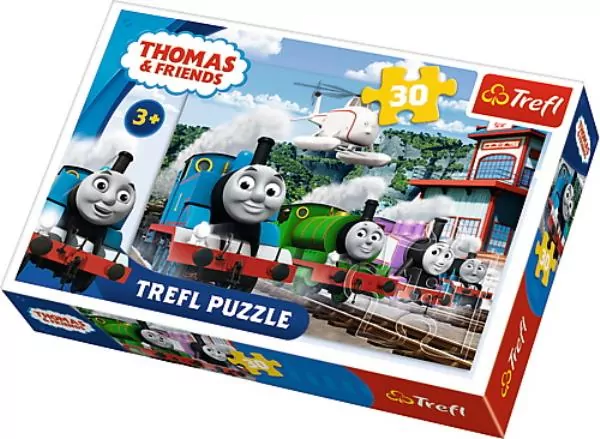 Puzzle 30. Tomek i Przyjaciele. Wyścig na torach. 18230 - tantis.pl