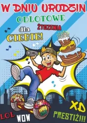 Karnet B6 Young + koperta. Urodziny. Nr 028