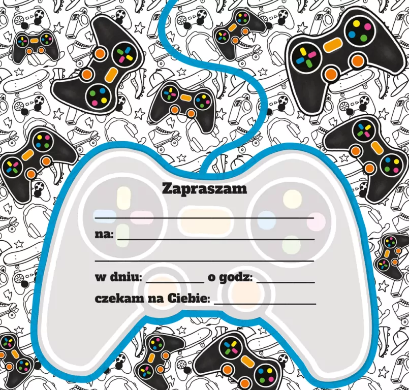 Zaproszenie Urodziny - Pad (5szt) - tantis.pl