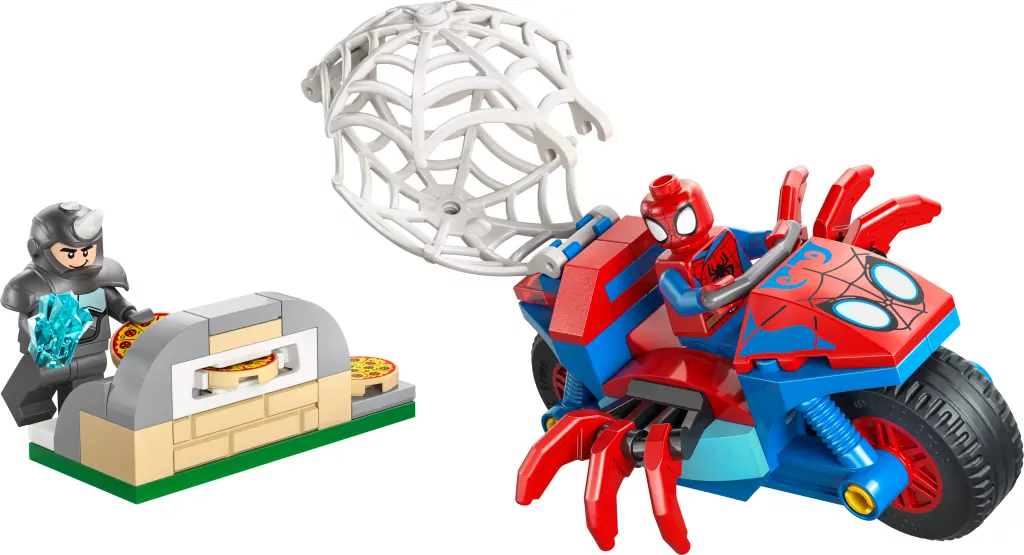 LEGO® Marvel. Spidey na motocyklu kontra Rhino 11206 - tantis.pl