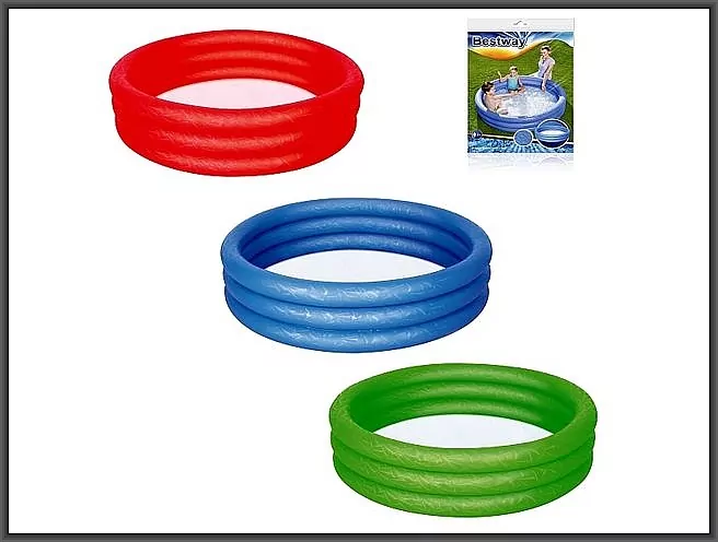 Basen dmuchany czerwony Splash N Smile 152cm - tantis.pl