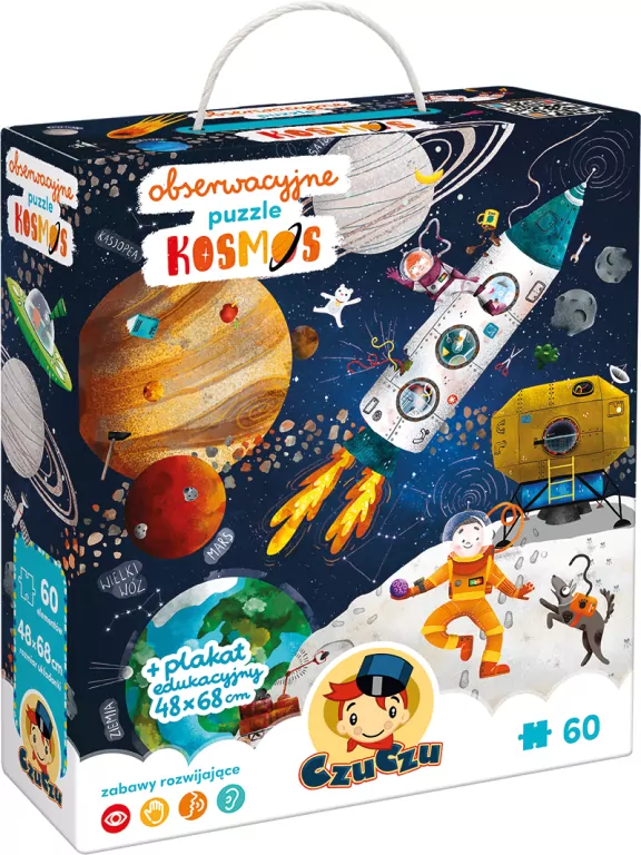 CzuCzu. Obserwacyjne puzzle. Kosmos 60 el. - tantis.pl