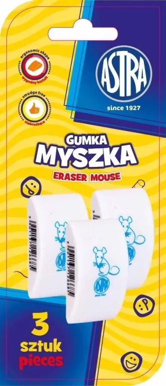 Gumka myszka ASTRA - tantis.pl