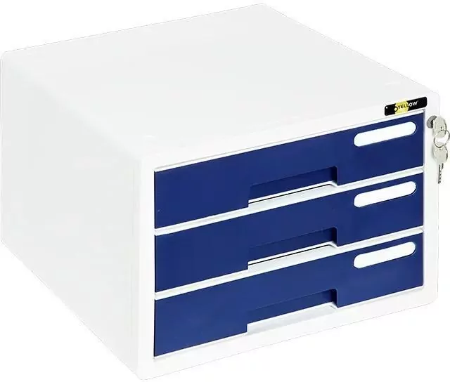 Szafka na dokumenty 3 szuflady granat YELLOW ONE - tantis.pl