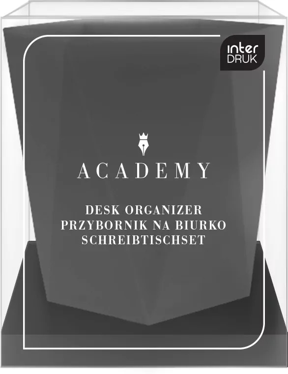 Przybornik na biurko Academy Czarny - tantis.pl