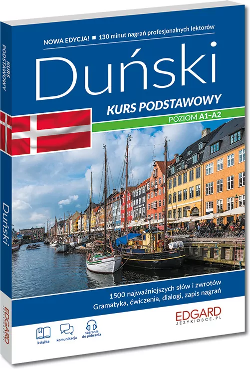 Duński. Kurs podstawowy. Wydawnictwo Edgard - tantis.pl