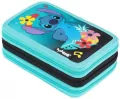 Piórnik potrójny z wyposażeniem Stitch mint Aloha - tantis.pl