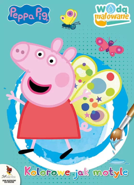 Peppa Pig. Kolorowe jak motyle. Wodą malowane. Cz.10 - tantis.pl