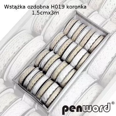 Wstążka ozdobna koronka 15mmx3m - tantis.pl