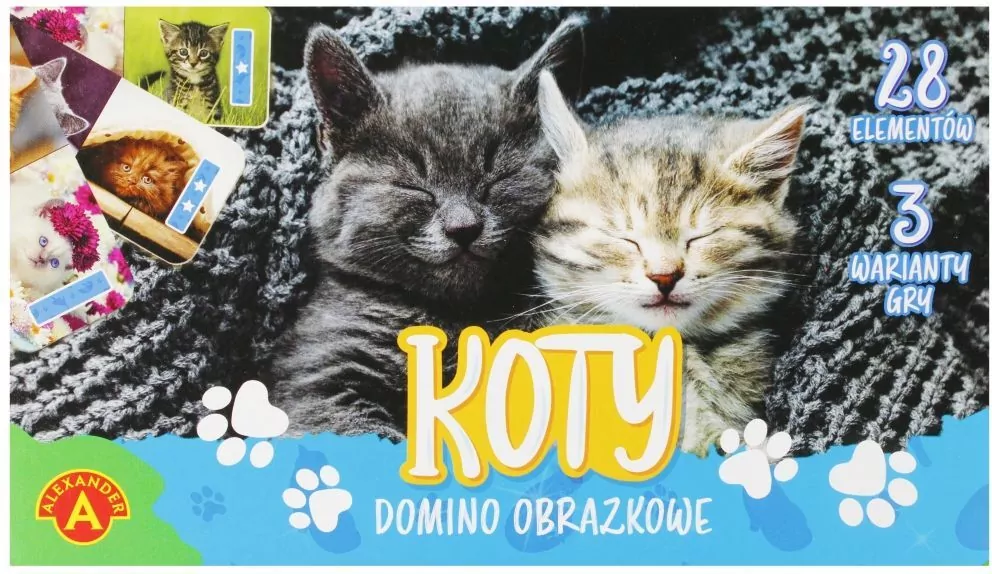 Domino obrazkowe. Koty - tantis.pl