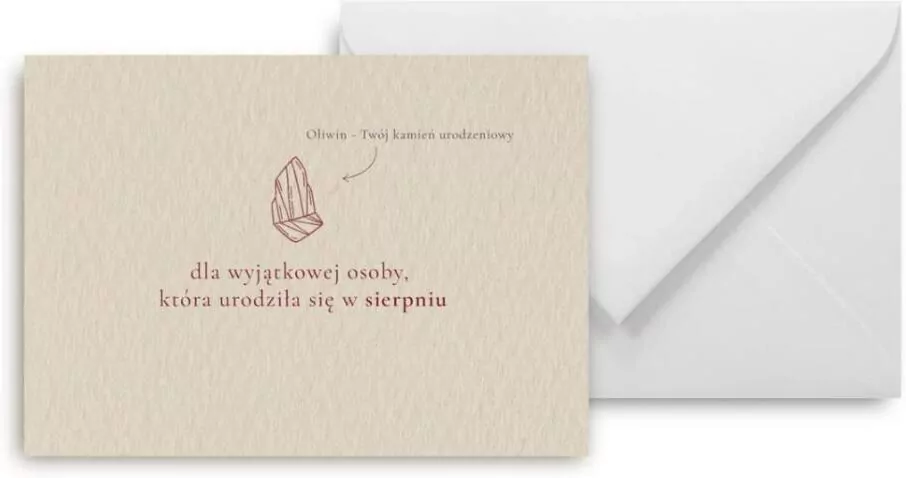 Mini kartka Urodziny sierpień - tantis.pl