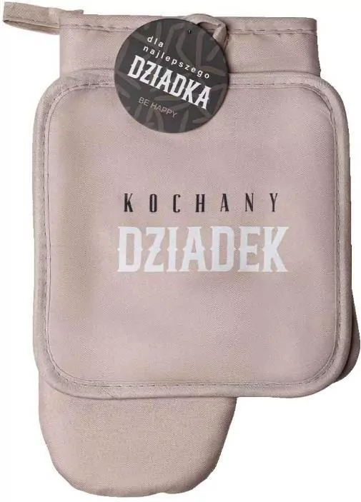Zestaw rękawica kuchenna + łapka Kochany Dziadek - tantis.pl