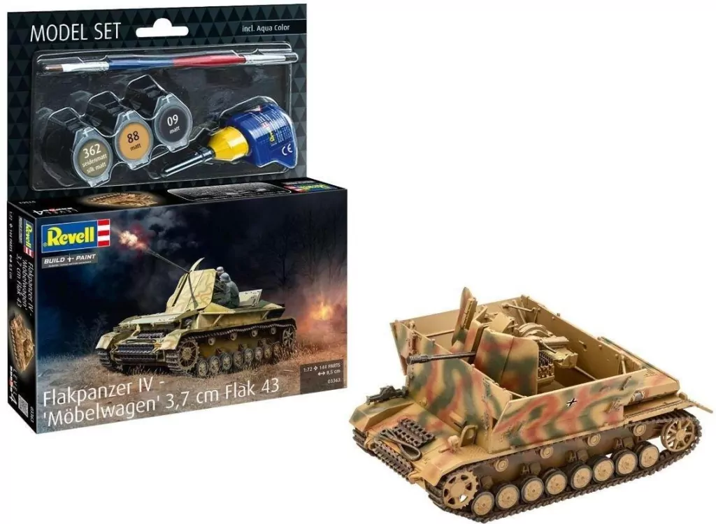 Model Set - Flakpanzer IV "Mbelwagen" 3,7cm Flak43 - tantis.pl