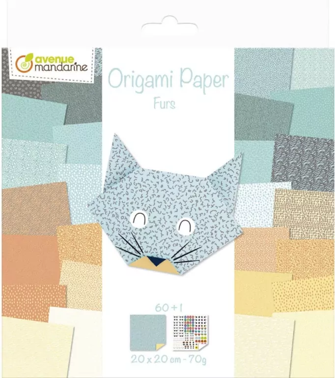 Papier origami 20x20cm. Furs - tantis.pl