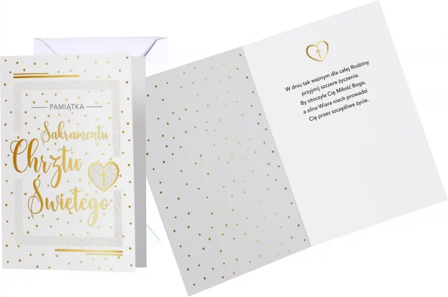 Karnet okolicznościowy. Chrzest. Kukartka - tantis.pl