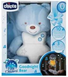 Miś na dobranoc niebieski