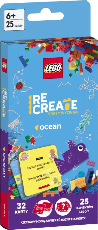 Lego Recreate. Karty Wyzwań. Ocean - tantis.pl