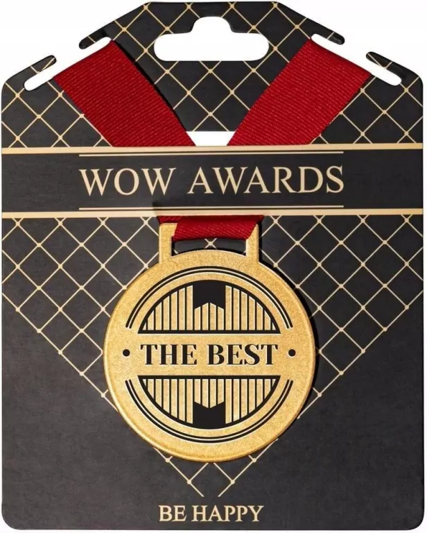 Medal prezentowy z napisem The best - tantis.pl
