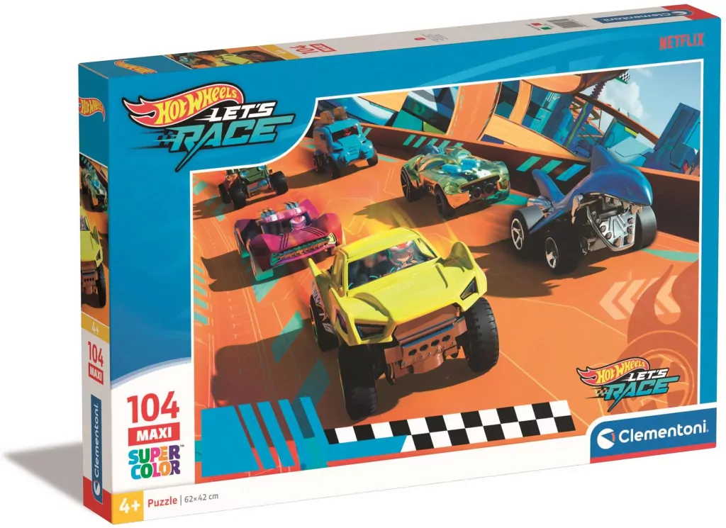 Puzzle 104 Maxi Super Kolor Hot Wheels - tantis.pl