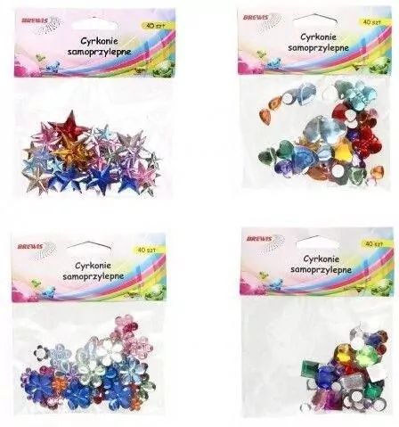 Cyrkonie samoprzylepne MIX - tantis.pl