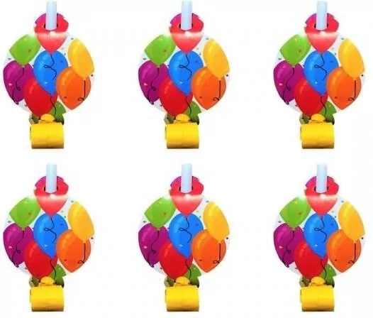 Gwizdki rozwijane z medalionem Balony - tantis.pl