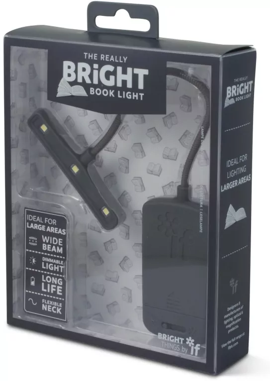 Bright Book Light Lampka do książki szara - tantis.pl