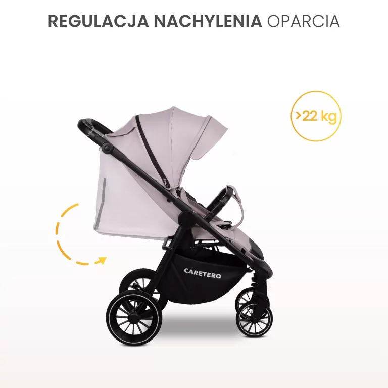 Caretero Agil wózek spacerowy smoky - tantis.pl