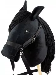 Hobby Horse Skippi. Koń na kiju czarny