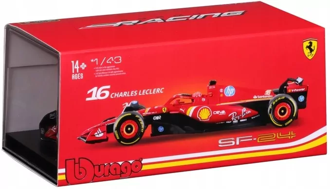 Ferrari Sf-24 (With Helmet) 1:43 - tantis.pl