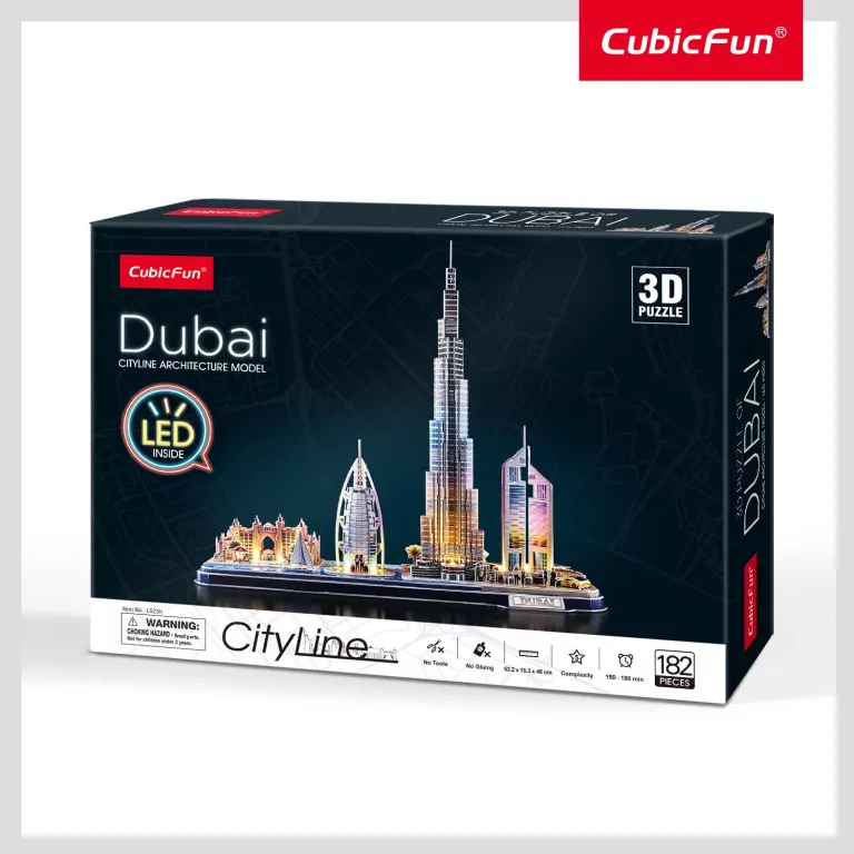 Puzzle 3D, City Line Dubai LED - tantis.pl