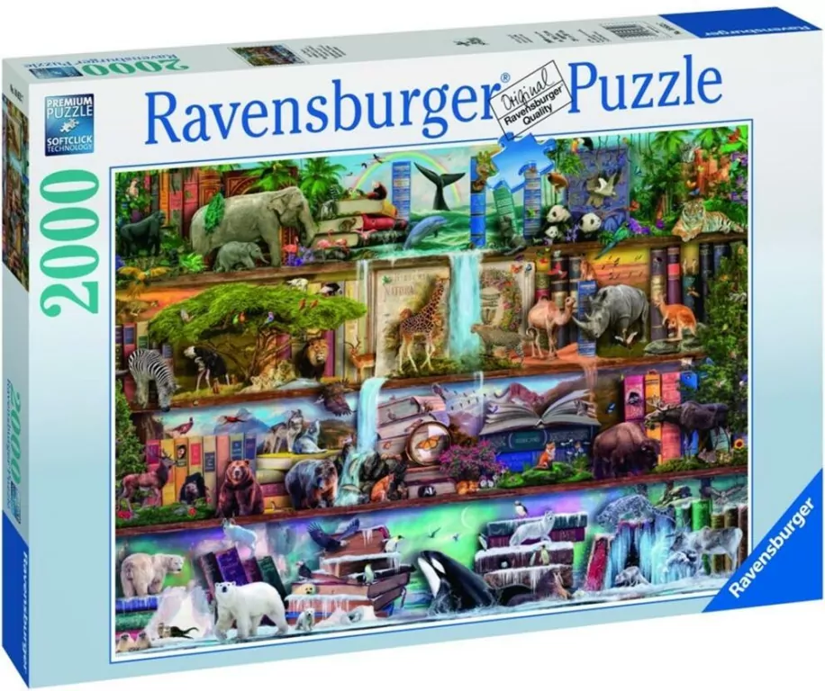 Ravensburger. Puzzle 2000. Królestwo dzikich zwierząt - tantis.pl
