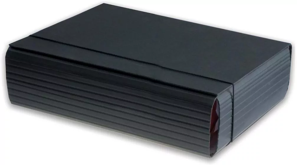 Teczka łamana A4/10cm na gumkę Eco czarna PENMATE - tantis.pl
