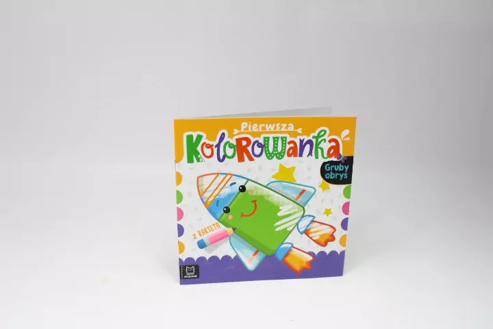 Pierwsza kolorowanka z rakietą. Gruby obrys - tantis.pl