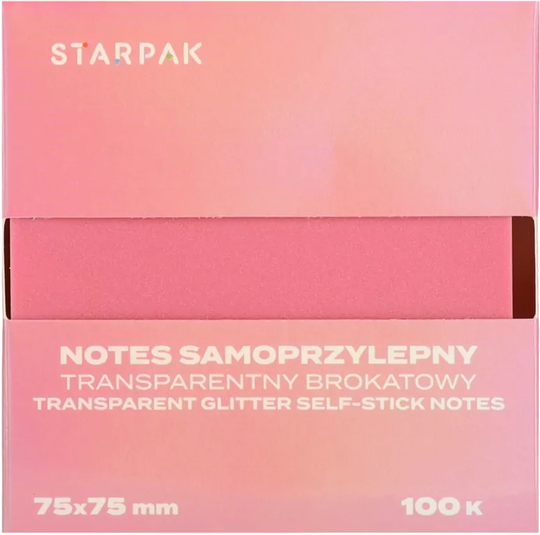NOTES SPRZYL 75X75/100K TRANSP BROKROZ STK12/360 - tantis.pl