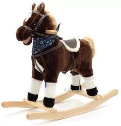 Konik na biegunach z melodią i apaszką Baron