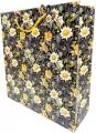 Torebka ozdobna matowa 35x37x12cm Kwiaty - tantis.pl