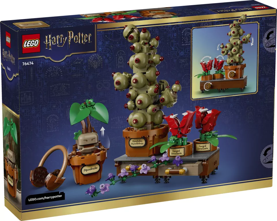 LEGO® Rośliny z lekcji zielarstwa w Hogwarcie 76474 - tantis.pl