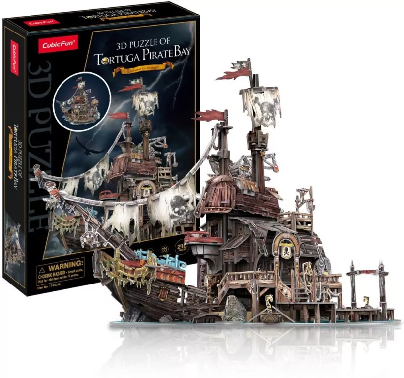 Cubic Fun. Puzzle 3D. Tortuga zatoka piratów - tantis.pl