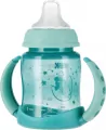 NUK. First Choice. Butelka z uchwytem 150ml. 6-18 miesięcy. Turkusowa- Koala - tantis.pl