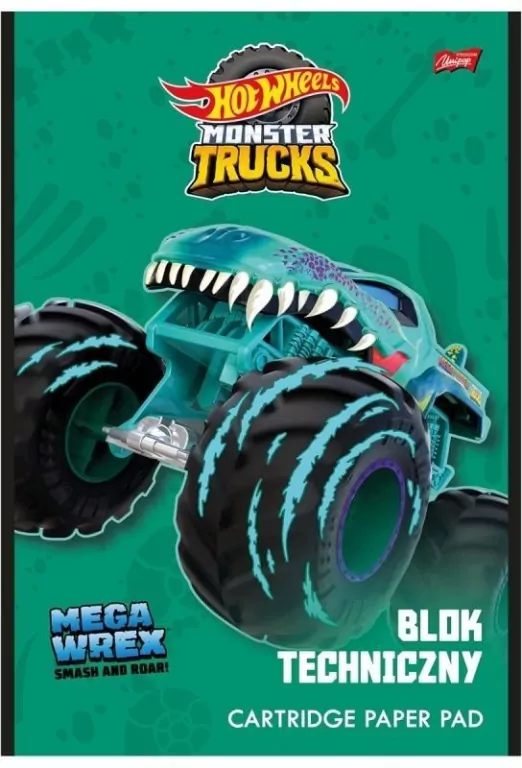 Blok techniczny biały A4 10k Hot Wheels p10 1 szt - tantis.pl