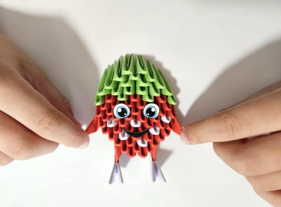 Origami 3D. Truskawka - tantis.pl