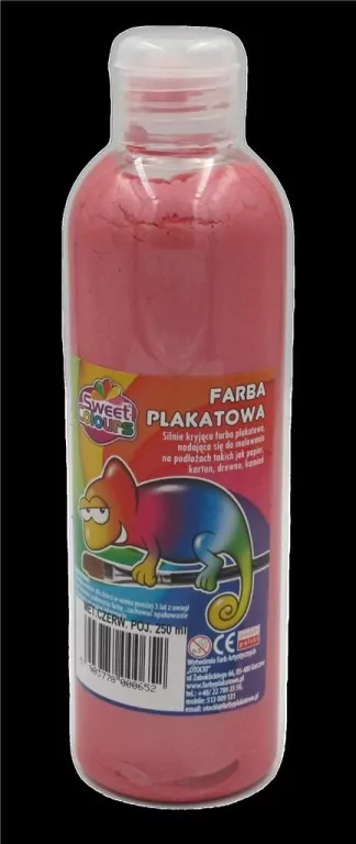 Farba dekoracyjna metaliczna czerwona 250ml - tantis.pl