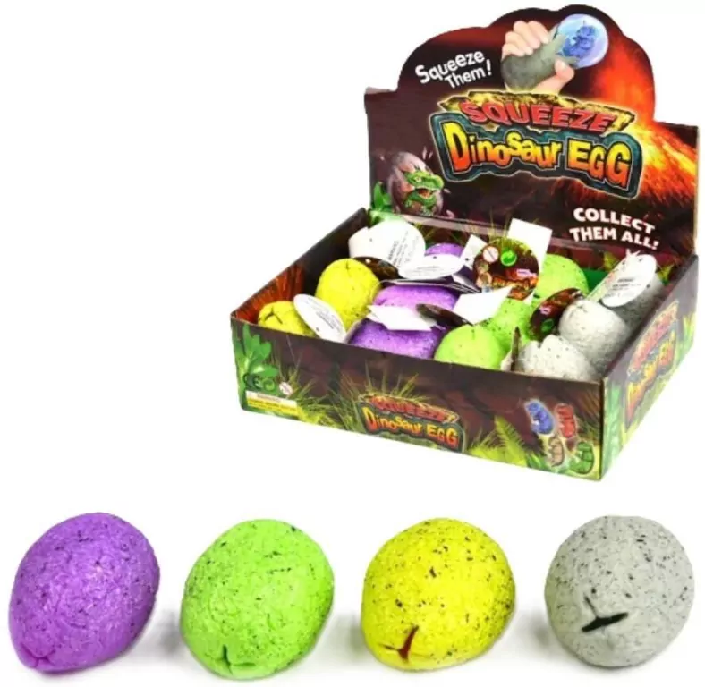 Sensoryczny gniotek - jajo Dinozaura MIX - tantis.pl
