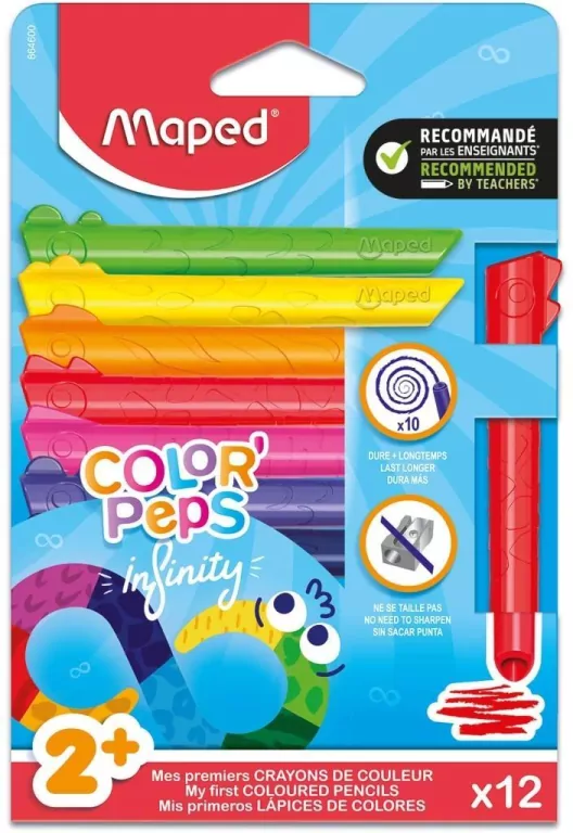 Kredki Infinity Kid 12kol MAPED - tantis.pl