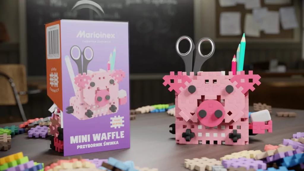 Mini Waffle Przybornik. Świnka - tantis.pl