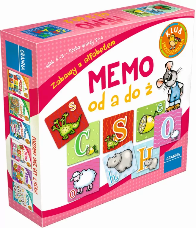 Memo od a do ż. Zabawy z alfabetem - tantis.pl