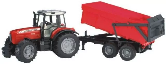 Traktor Massey Ferguson 7480 z przyczepą wywrotką - tantis.pl