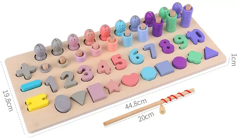 Magnetyczna układanka. Montessori, pastelowa - tantis.pl