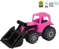 Traktor z ładowaczem 32cm różowy - tantis.pl